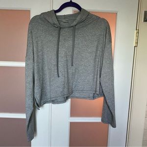 WE/ME cropped grey hoodie size M